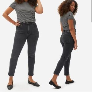 Everlane The Curvy Cheeky Jean Washed Black Size 25